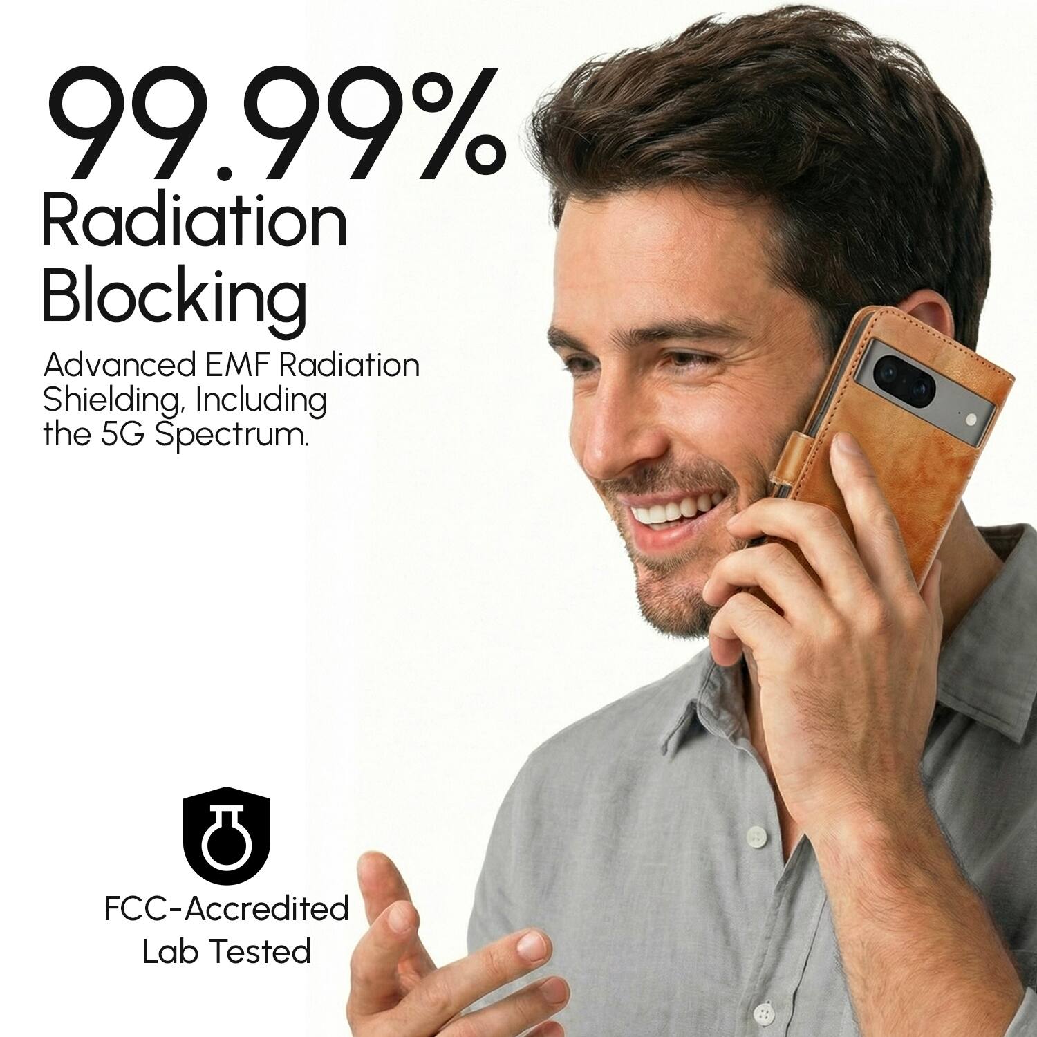 99.99% Radiation Blocking

Advanced EMF Radiation Shielding, Including the 5G Spectrum.

FCC-Accredited Lab Tested