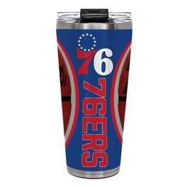 Great American Products - Philadelphia 76ers 32oz. Big Slim Game Ball Travel Tumbler - Brown