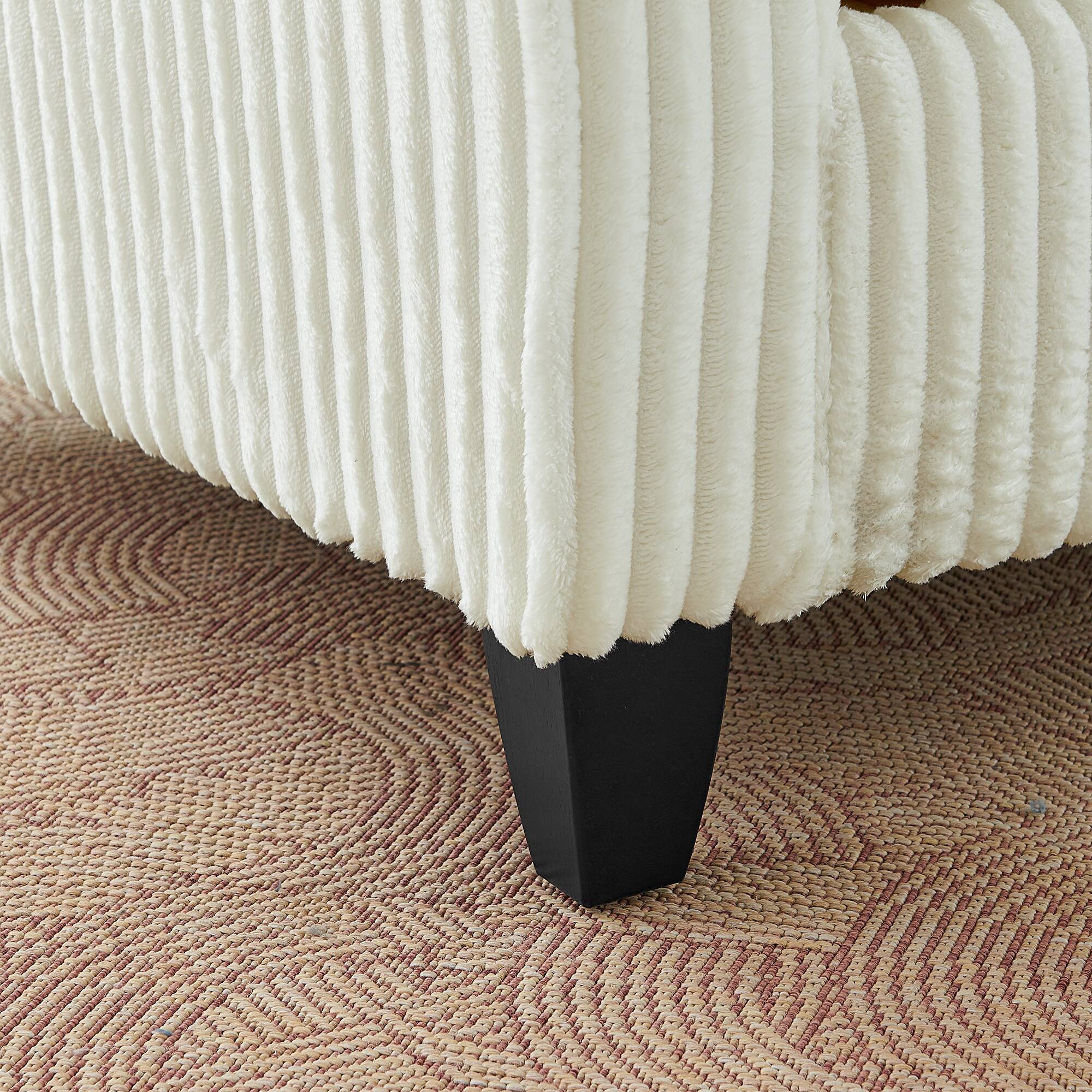 Alt View 1. GOODSILO - Comfortable Single Sofa Chair with Backrest & Armrests - Living Room & Bedroom Accent - Beige.