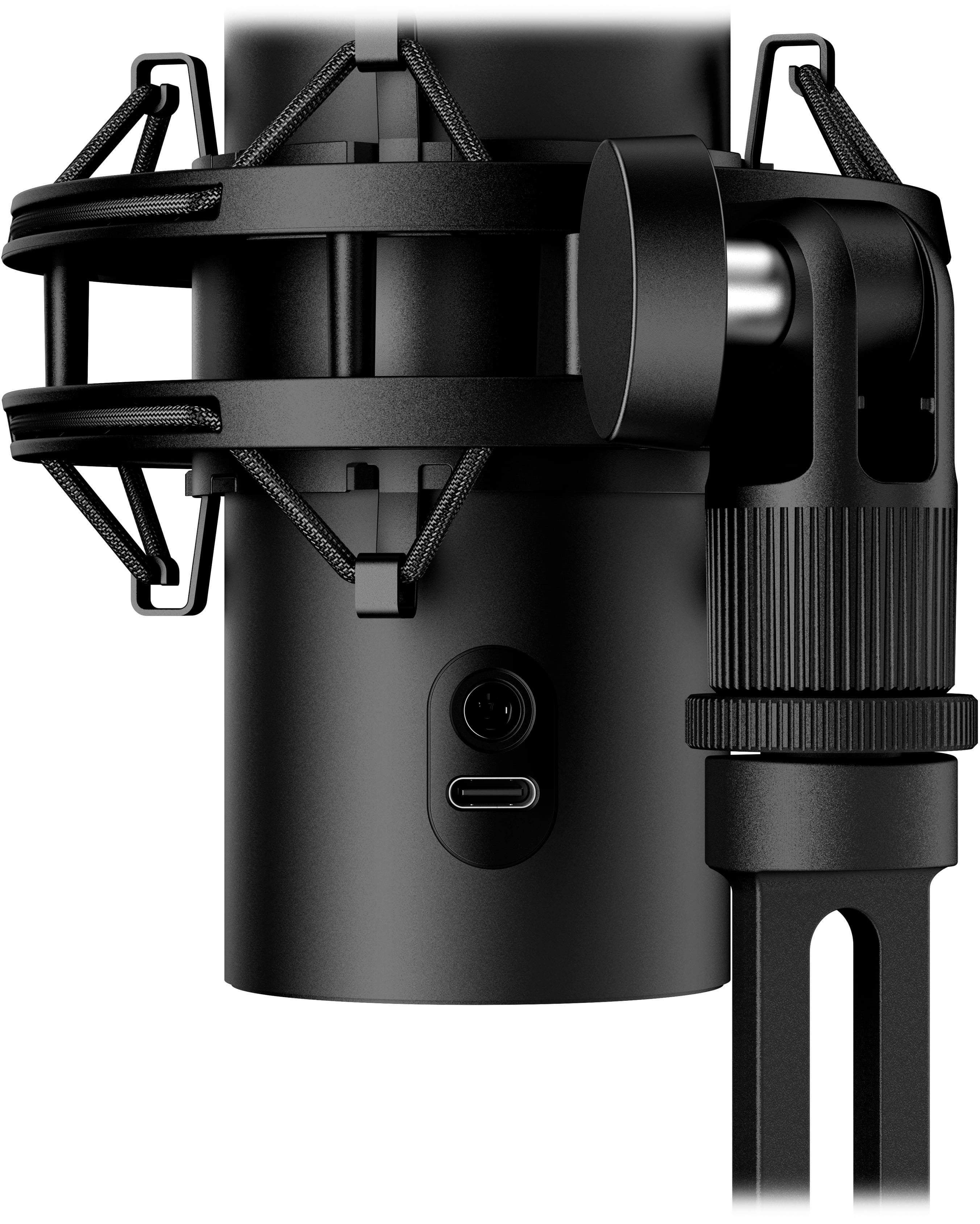 Alt View 23. HyperX - QuadCast 2 S Wired Multi-Pattern USB Electret Condenser Microphone - Black.