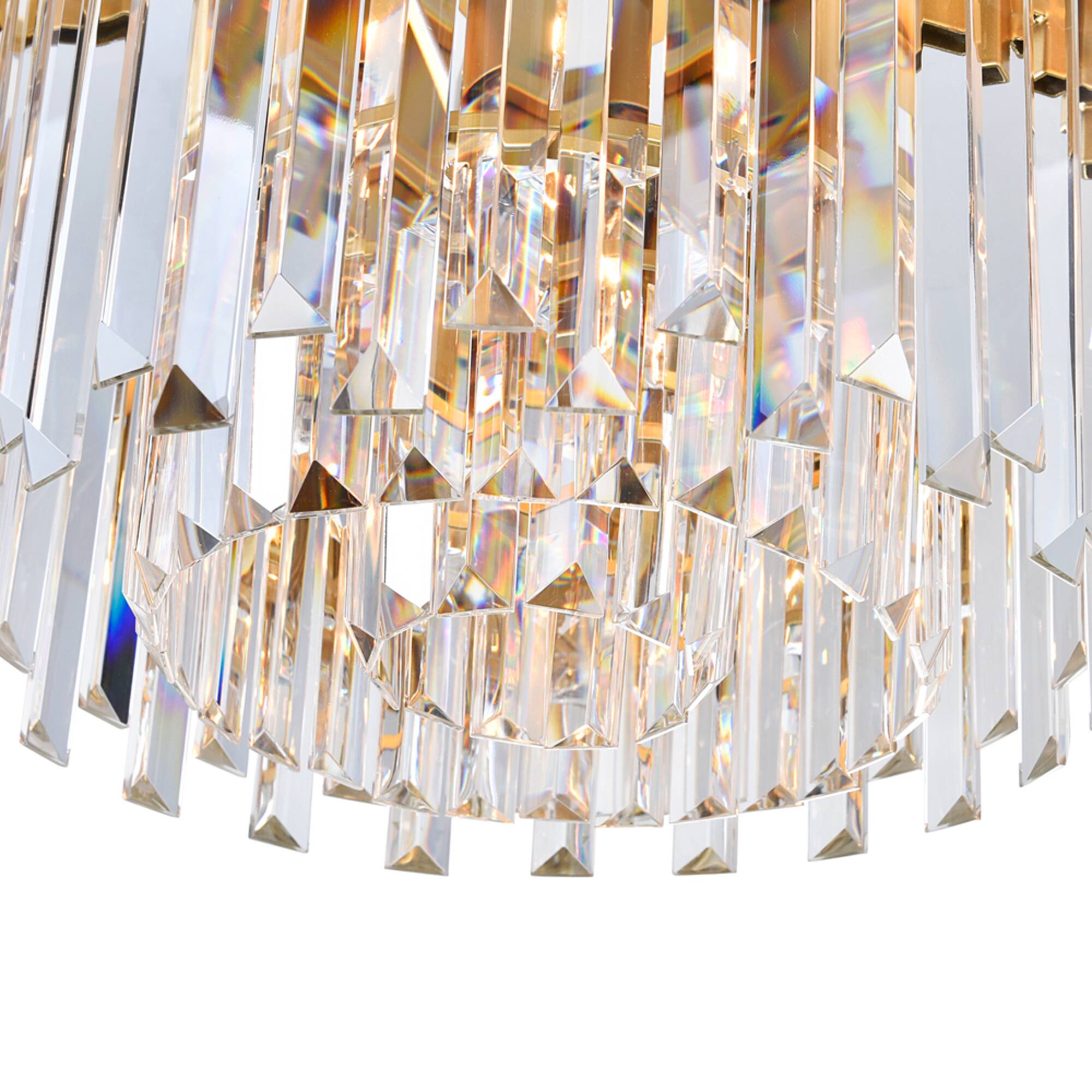 Alt View 1. CWI Lighting - Deco 4 Light Down Chandelier With Medallion Gold Finish - Medallion Gold.