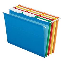 Pendaflex - Ready-Tab 10 Premium Reinforced Hanging File Folder, 3-Tab, Letter, 25/Box - Assorted Colors