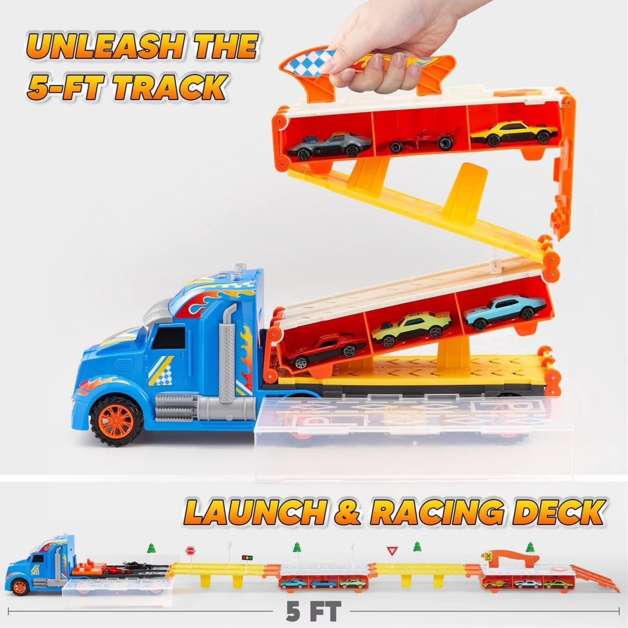 UNLEASH THE 5-FT TRACK

LAUNCH & RACING DECK

5 FT