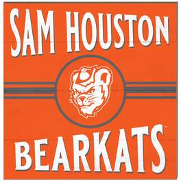 Jardine - Sam Houston State Bearkats 10'' x 10'' Retro Team Plaque - Orange