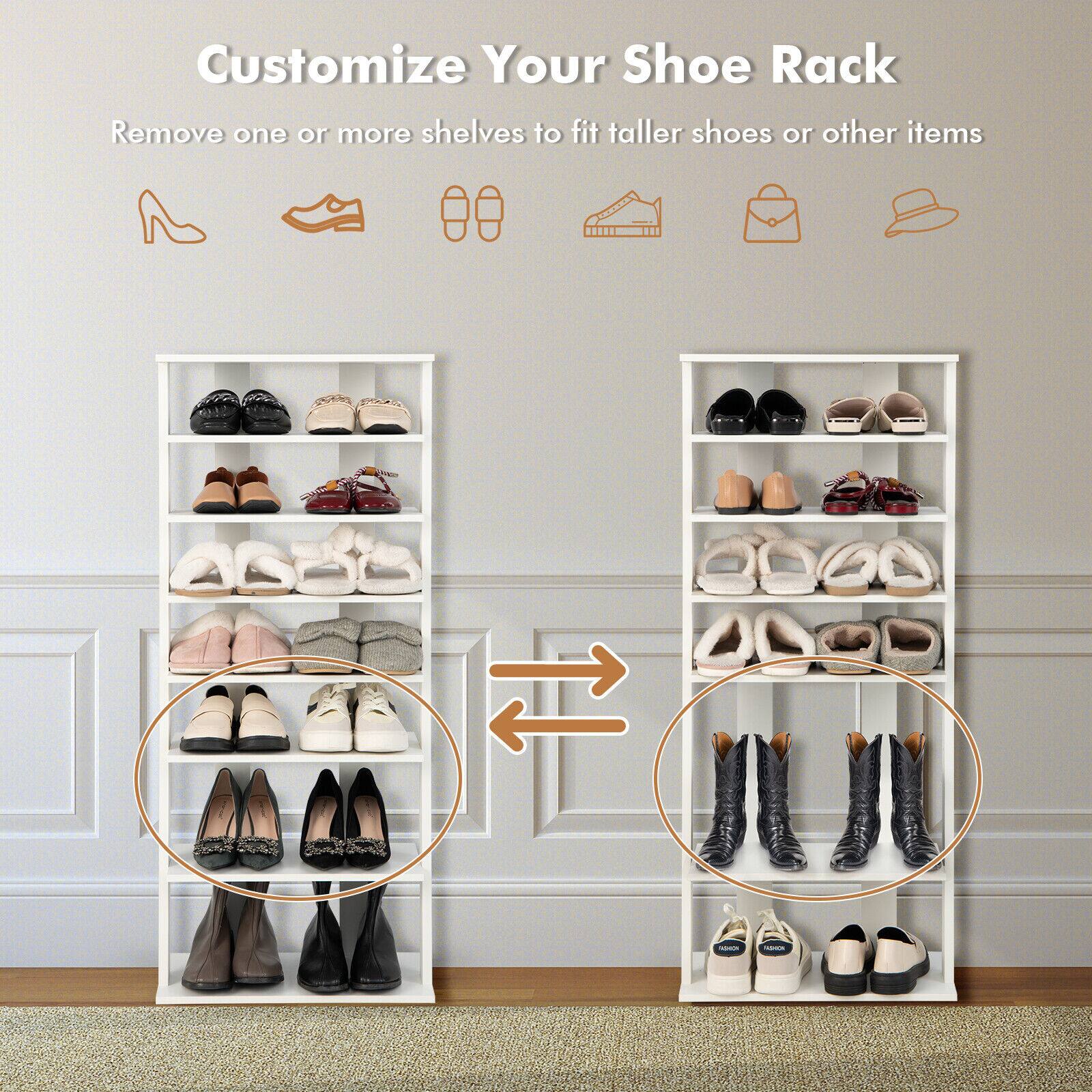 Customize Your Shoe Rack
Remove one or more shelves to fit taller shoes or other items