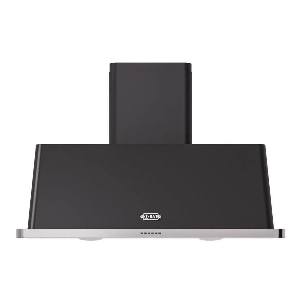 Front. ILVE - ILVE Majestic II 48 inch Ducted Wall Mount Range Hood with 850 CFM (Graphite Matte) - Graphite Matte.