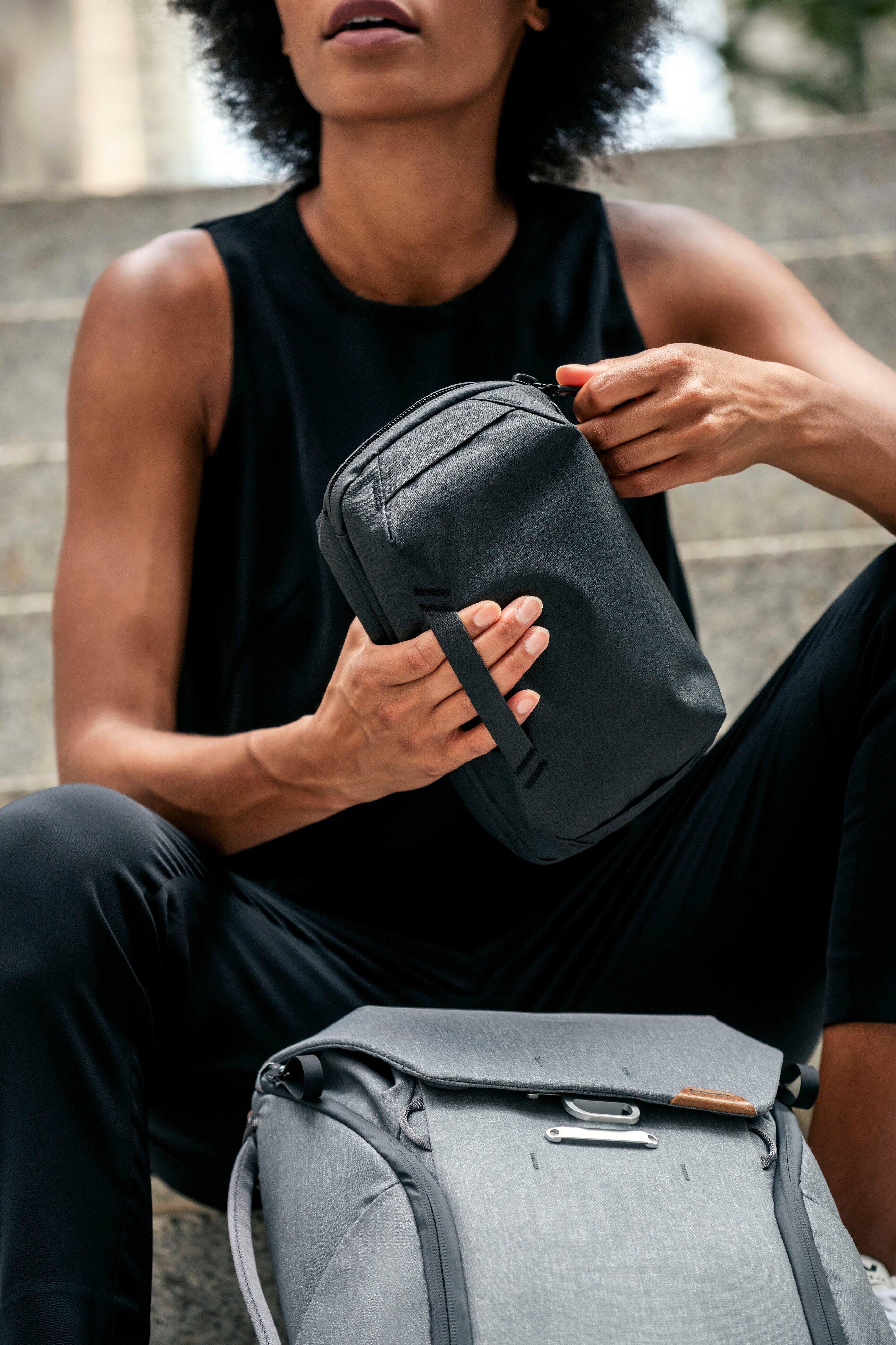 Alt View 22. Peak Design - Tech Pouch - Black.