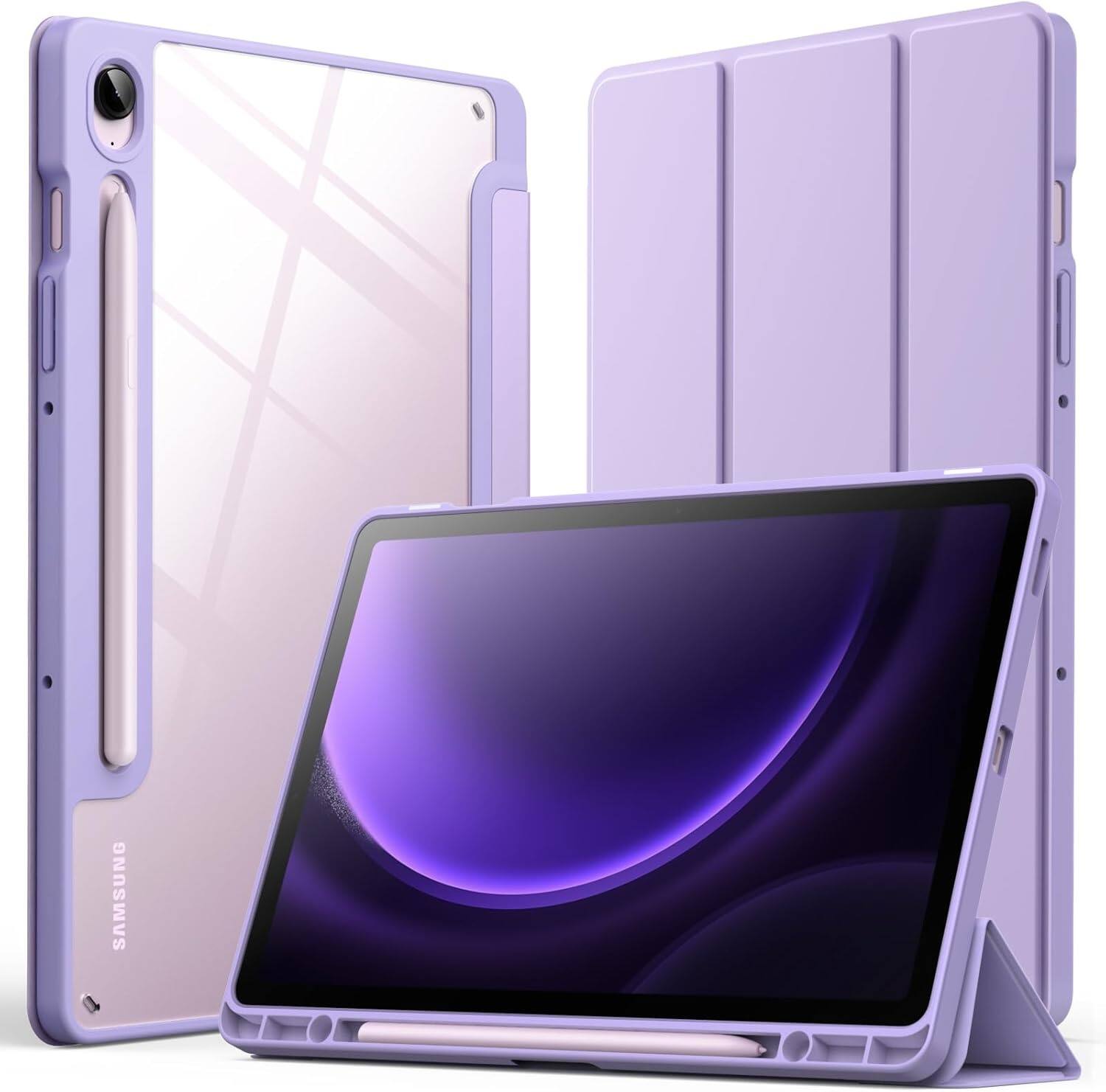 Alt View 11. SaharaCase - Venture Series Folio Case for Samsung Galaxy Tab S10 Lite (2025) and Tab S10 FE - Purple Orchid.
