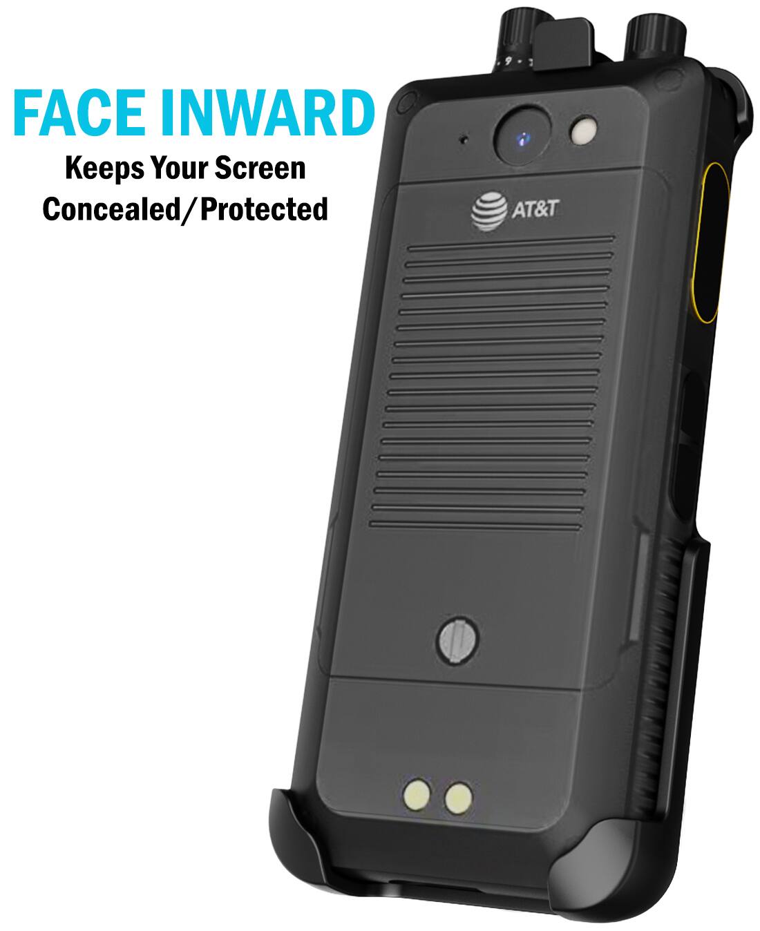 FACE INWARD  
Keeps Your Screen Concealed/Protected  
AT&T