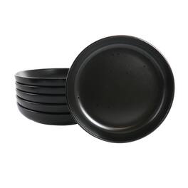 Studio 3b - Mio 6 Piece 7.5 Inch Round Stoneware Bowl Set in Coal - Black