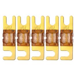 Unique Bargains - 5pcs 120A 32V Mini ANL Fuse Blade Type for Automotive Marine Audio Video System Electrical Protection - Brown
