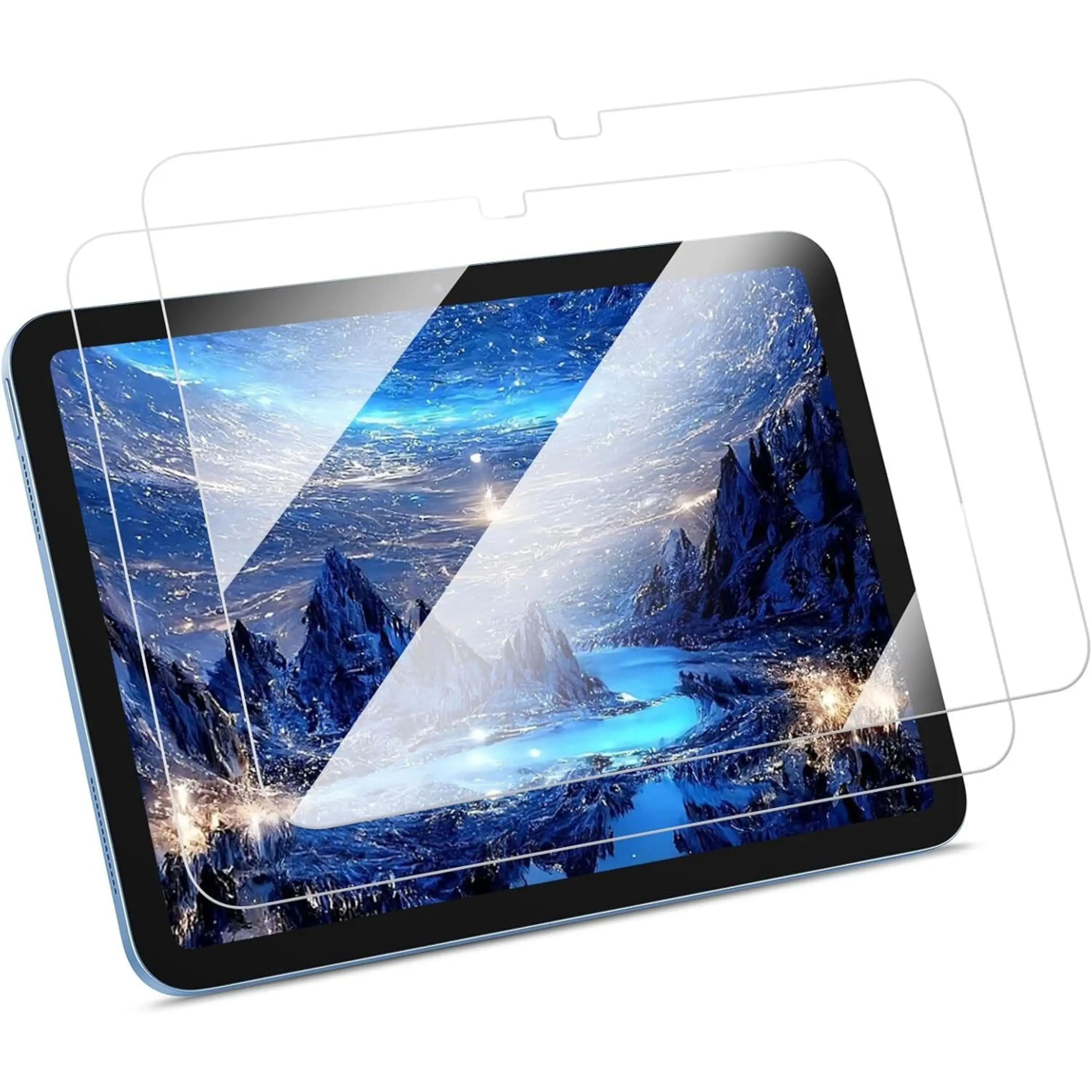 Front. Kitcheniva - HD Clear Tempered Glass Screen Protector for iPad Air 11-inch (M2) 2024 2 Pack - Clear.