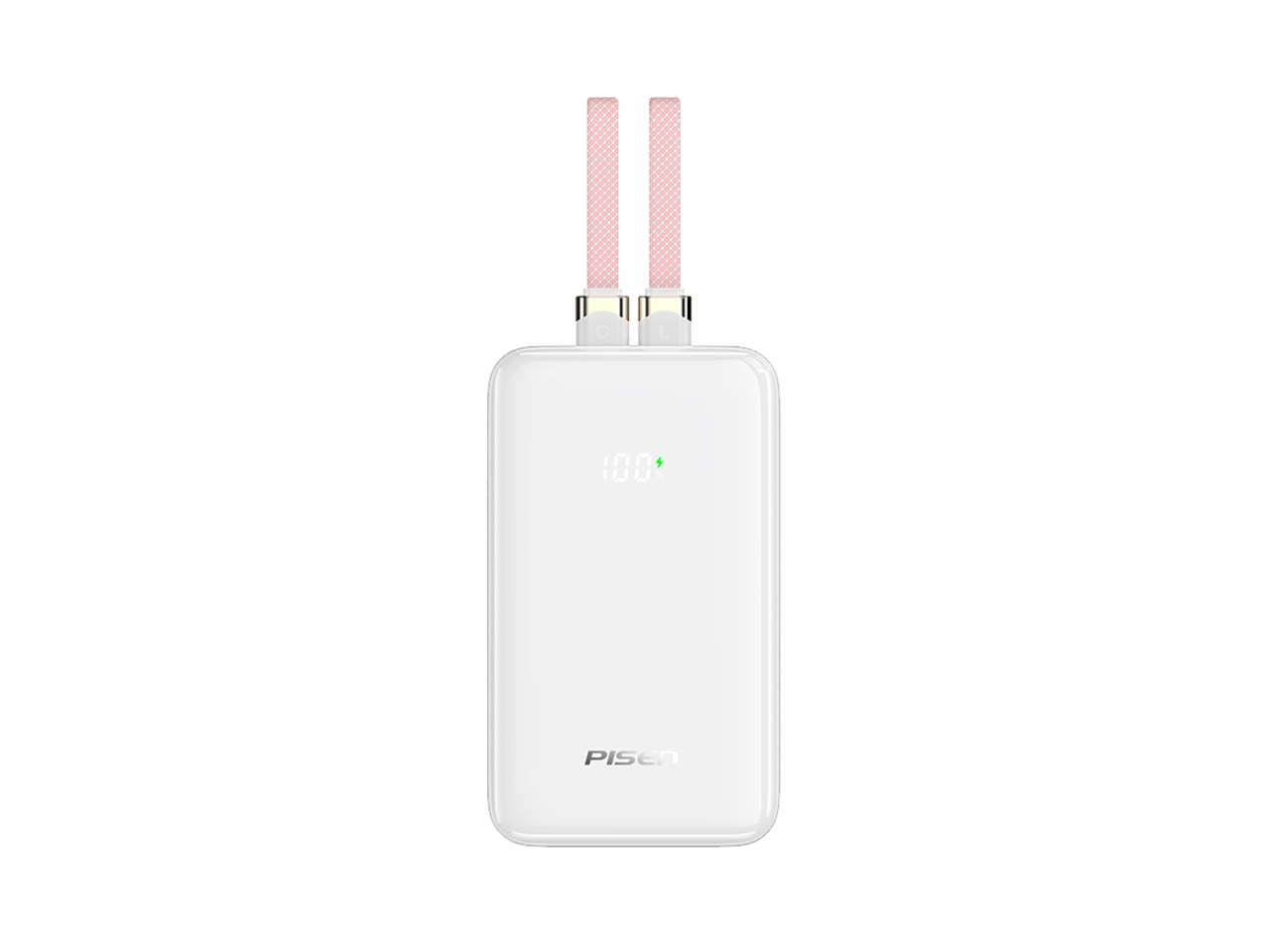 PISEN - Colorful Power Bank with Integrated Cables 10000mAh 22.5W TP-D165