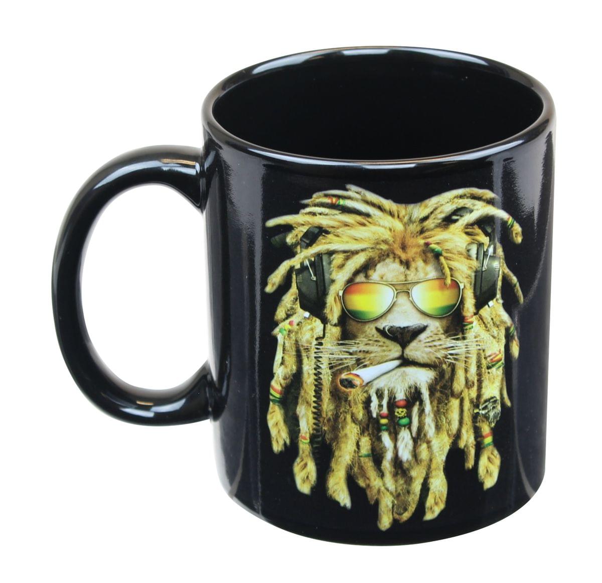 Alt View 1. Just Funky - Reggae Lion 11oz Coffee Mug - Multi-Color.