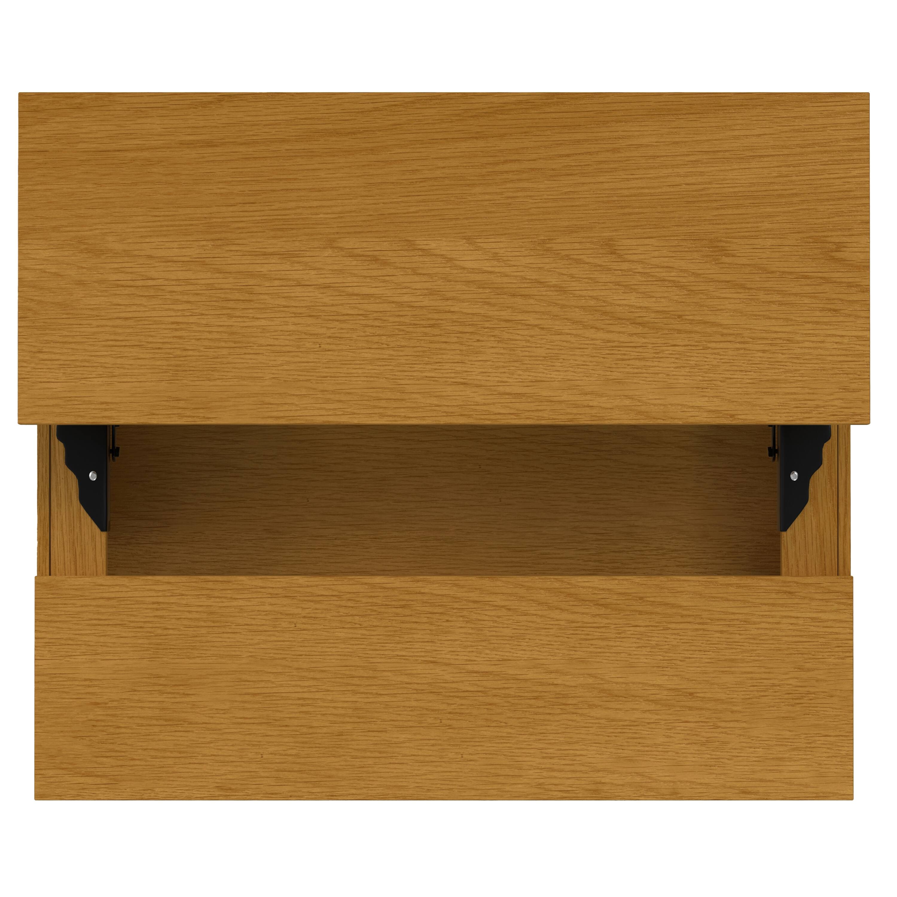 Alt View 7. Simpli Home - Hunter  36 inch Wide Rectangle Industrial Small Lift Top Coffee Table in Oak - Oak.