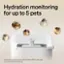 Hydration monitoring for up to 5 pets. Note: Every fountain comes with 2 Petlibro RFID collar tags for cats and small dogs only.