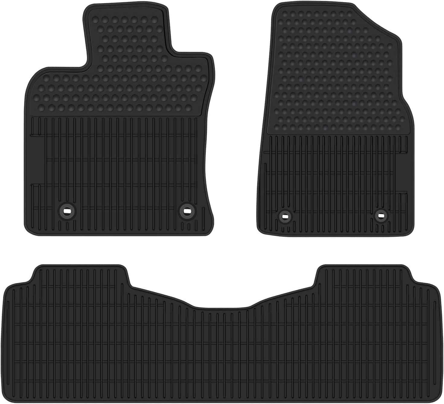 Dazzling Pops - Car Floor Mats Custom Fit For Lexus Is 250 is 300 is 350 is 200t is 250f 300f 350f Rubber Auto Liner All - All Black 2019-2025 Lexus ES