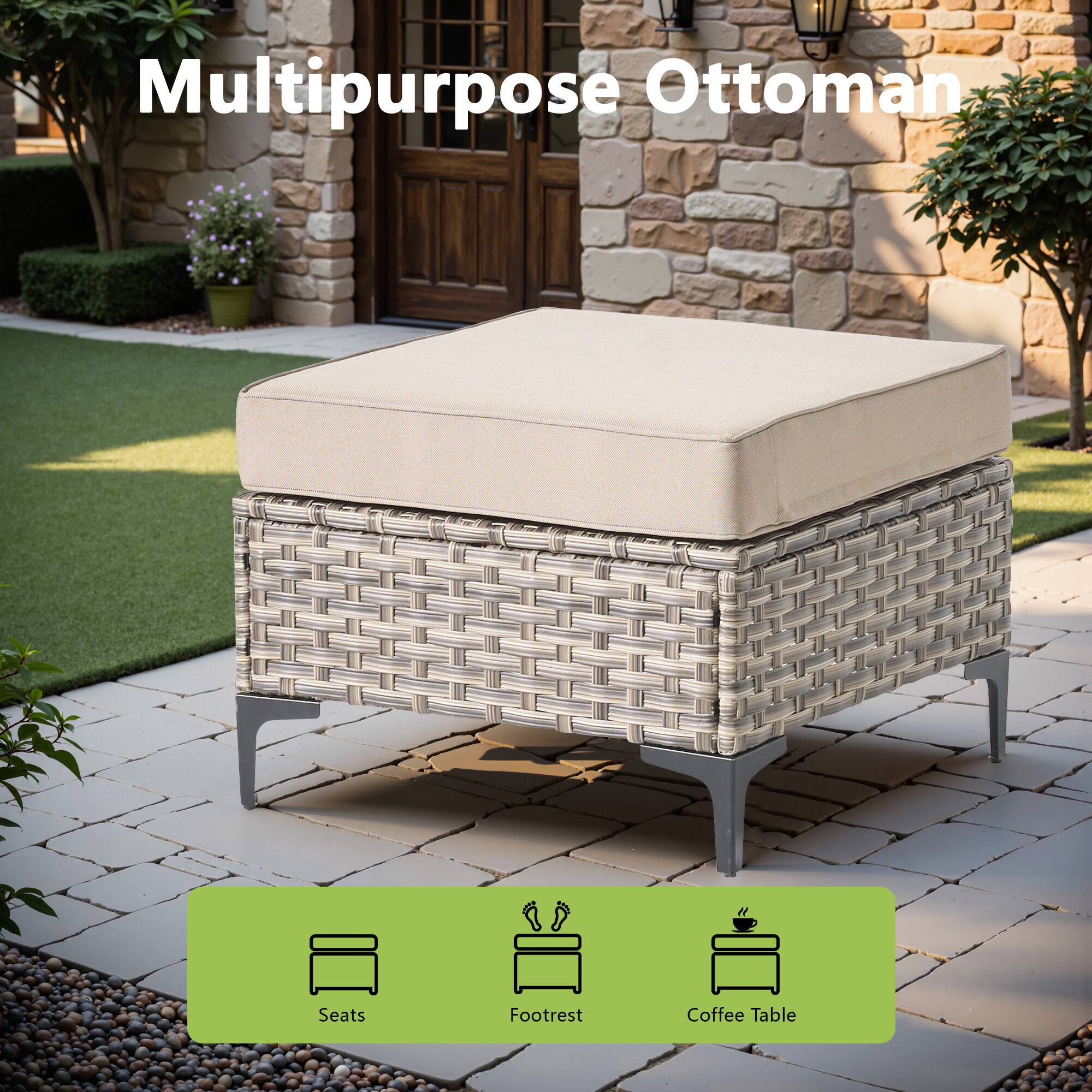 Multipurpose Ottoman

Seats  
Footrest  
Coffee Table