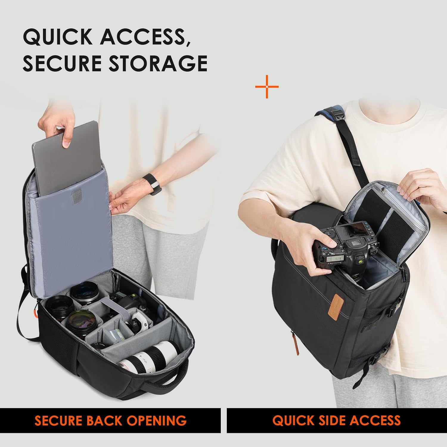 QUICK ACCESS, SECURE STORAGE

+ SECURE BACK OPENING

QUICK SIDE ACCESS