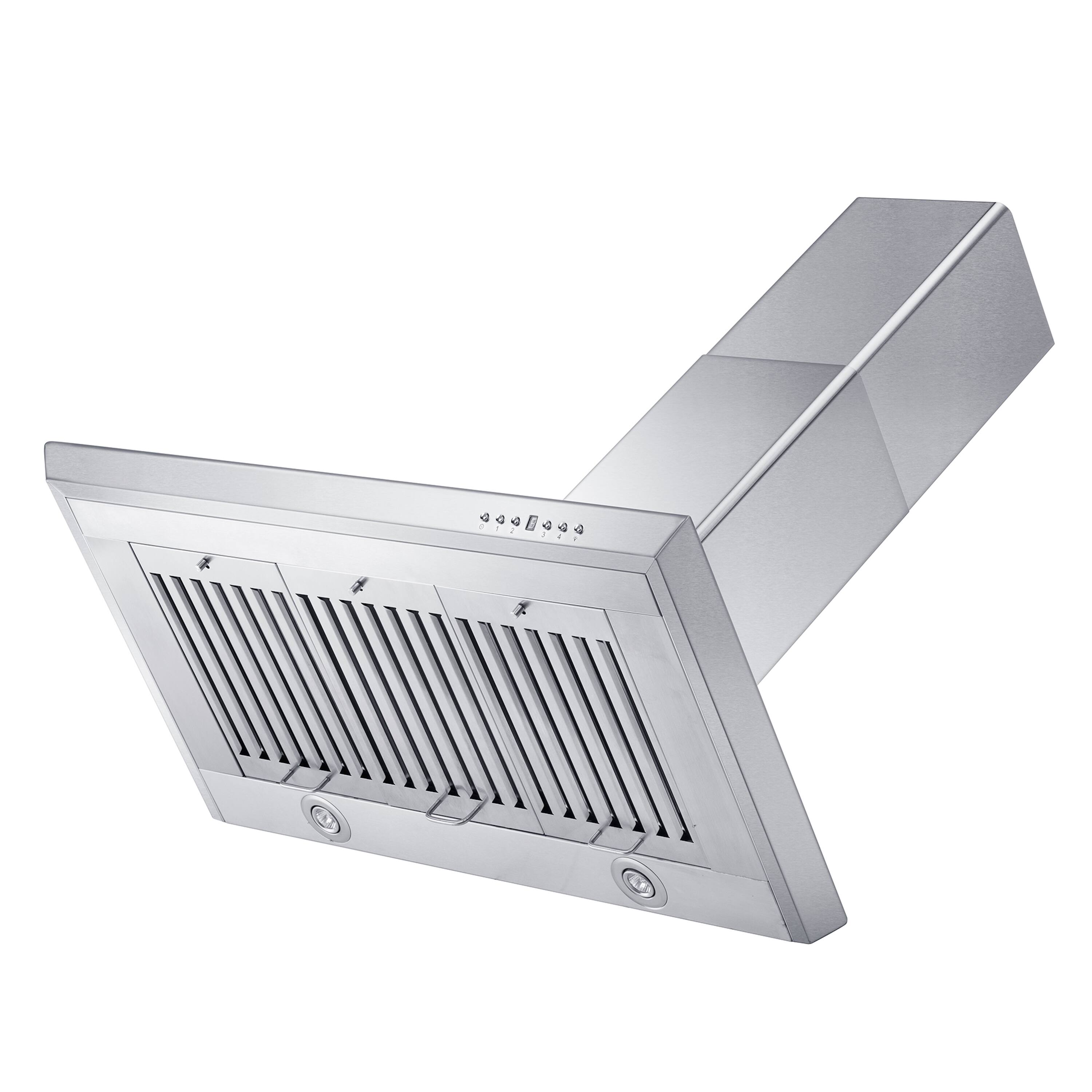 Alt View 1. ZLINE - ZLINE 36 in. Convertible Vent Wall Mount Range Hood in Stainless Steel (KF-36) - Stainless steel.