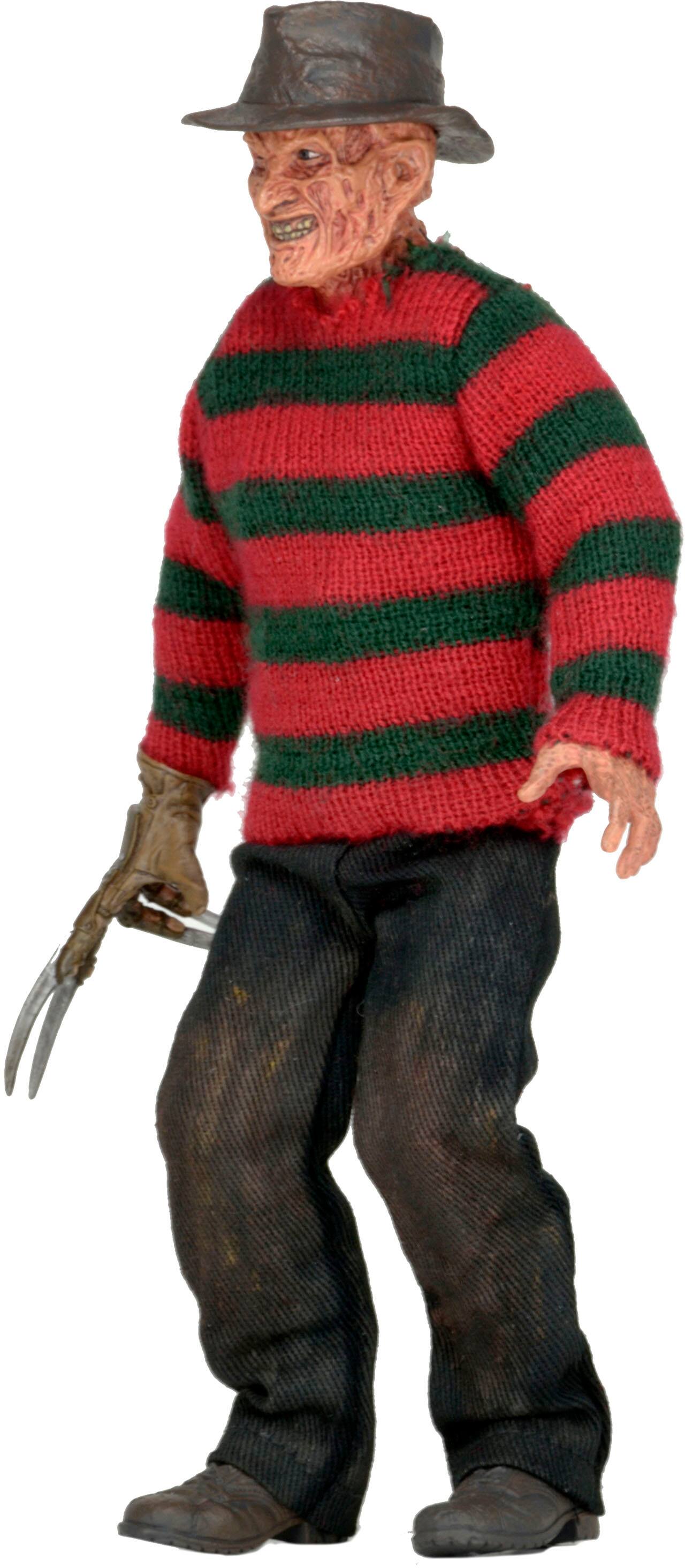 Left. NECA - Nightmare on Elm Street  8" Clothed Figure - Dream Warriors Freddy.