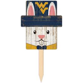 Fan Creations - West Virginia Mountaineers 16" x 19" Easter Bunny Yard Stake - Multicolor