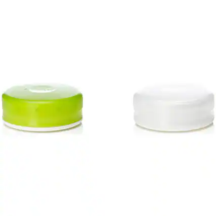 Front. Humangear - Humangear GoTubb Hard Container 2-Pack - Large - Clear/Green - Clear/Green.