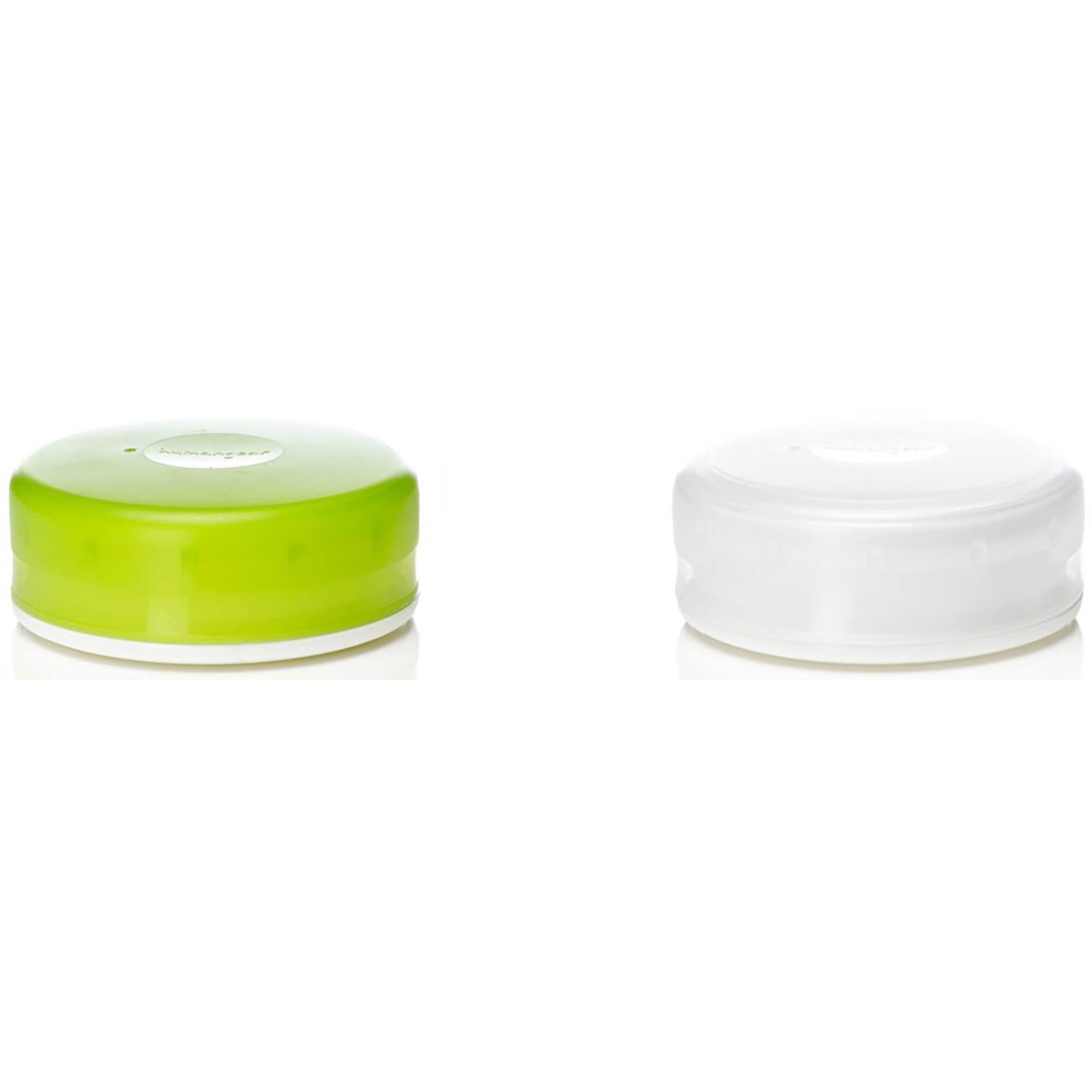 Front. Humangear - Humangear GoTubb Hard Container 2-Pack - Large - Clear/Green - Clear/Green.
