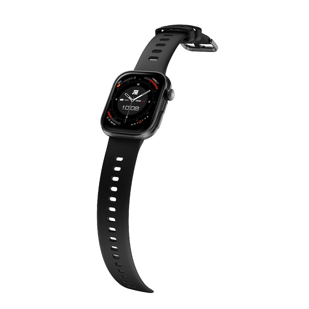 Left. Cubitt - Cubitt VIVA 2 Smartwatch/Fitness Tracker with 1.85" Touch AMOLED Screen - Black.