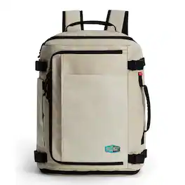 Bagsmart - Blast Pro 38L Travel Backpack, Expandable Carry-On Daypack with Laptop Sleeve for Travel, Business & Commuting - Oyster