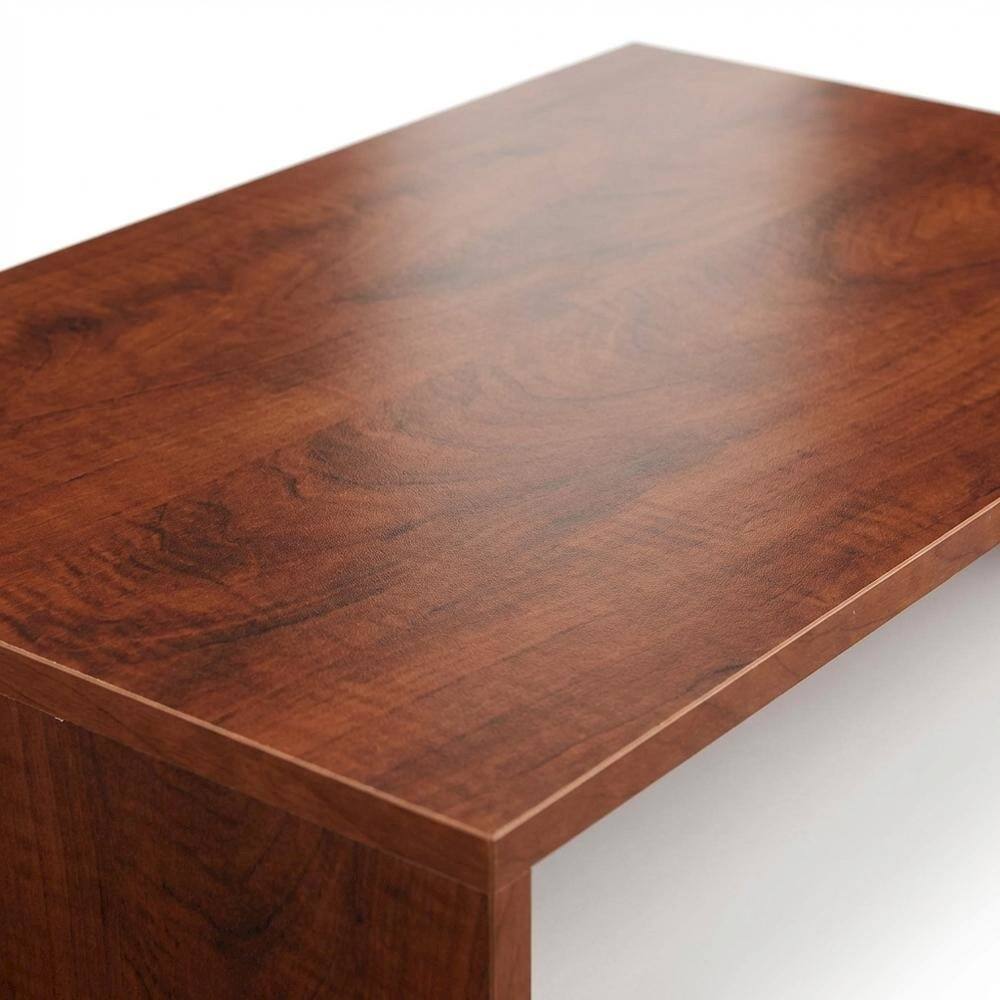 Alt View 4. FurniFact - Cherry TV/Monitor Riser for Small Screens up to 26 Inches with Melamine Veneer - Brown.