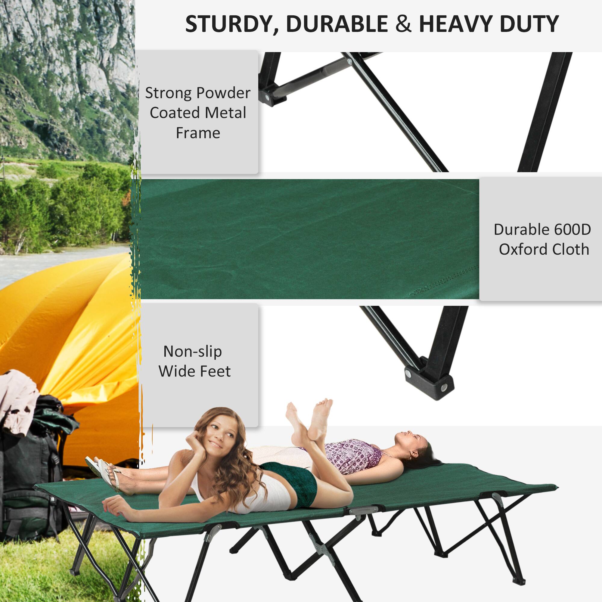 STURDY, DURABLE & HEAVY DUTY
Strong Powder Coated Metal Frame
Durable 600D Oxford Cloth
Non-slip Wide Feet