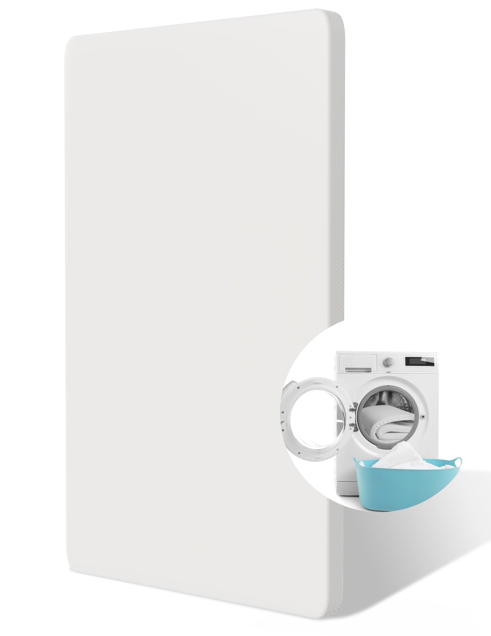 Front. Alchemy Casas - Zoning Mattress Dual - sided Memory Foam Waterproof Thick With Zipper Cover Fits Standard - Mattress Topper Stratus.