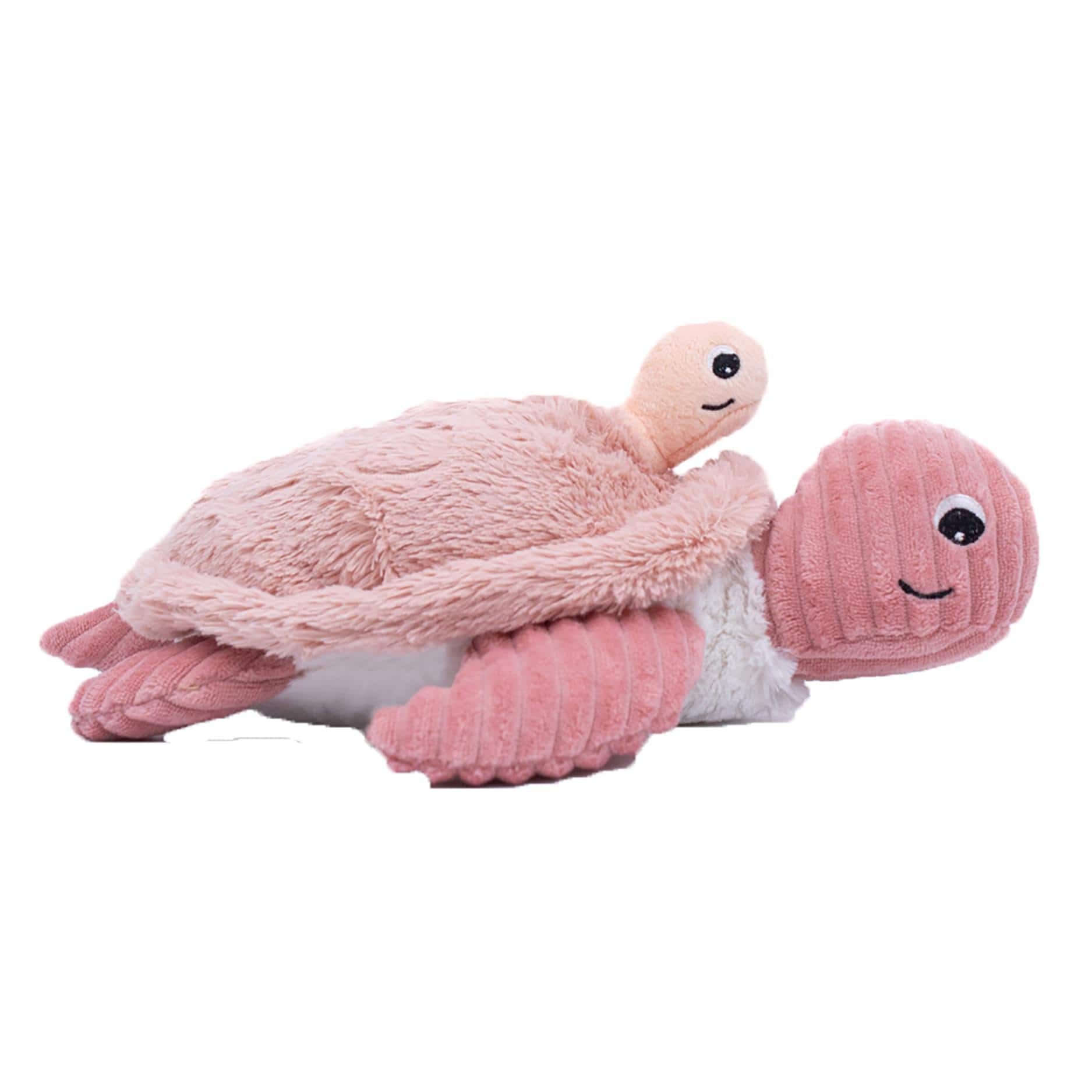 TriAction Toys - Les Deglingos Ptipotos Savenou Mama & Baby Turtle Plush - Pink