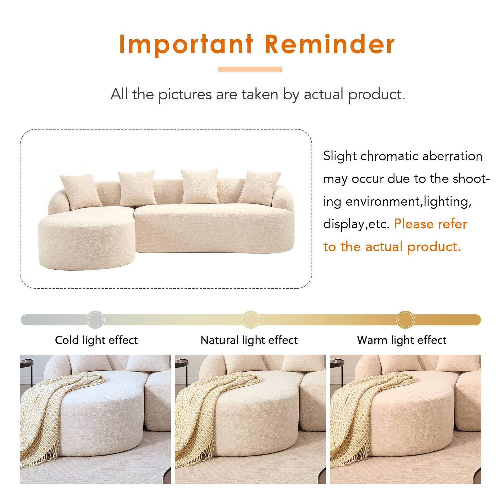 Important Reminder

All the pictures are taken by actual product.

Slight chromatic aberration may occur due to the shooting environment, lighting, display, etc. Please refer to the actual product.

Cold light effect  
Natural light effect  
Warm light effect