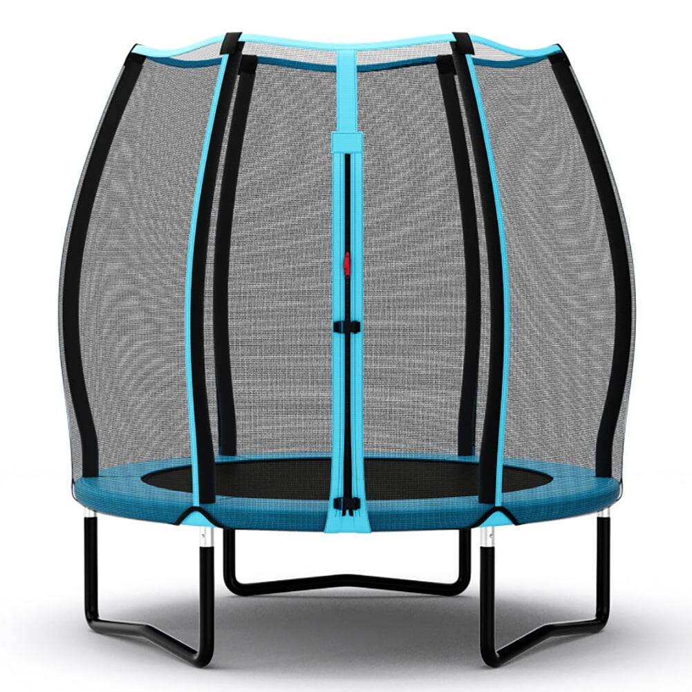 Alt View 2. Pefilos - 55 Inch Trampoline for Kids Toddler, Mini Trampoline with Safety Enclosure Net, Blue - Blue.