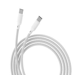 Energizer - 6ft Braided Type-C to Type-C Cable White