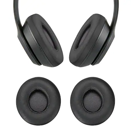 Front. Unique Bargains - 2pcs Universal Wireless Ear Pads Replacement Cushions 2.9x2.6 Inch High Density for Headphones Gaming - Brown.