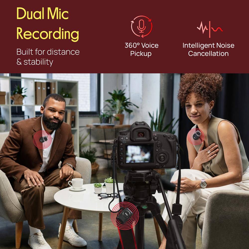 Dual Mic Recording  
Built for distance & stability  

360° Voice Pickup  
Intelligent Noise Cancellation