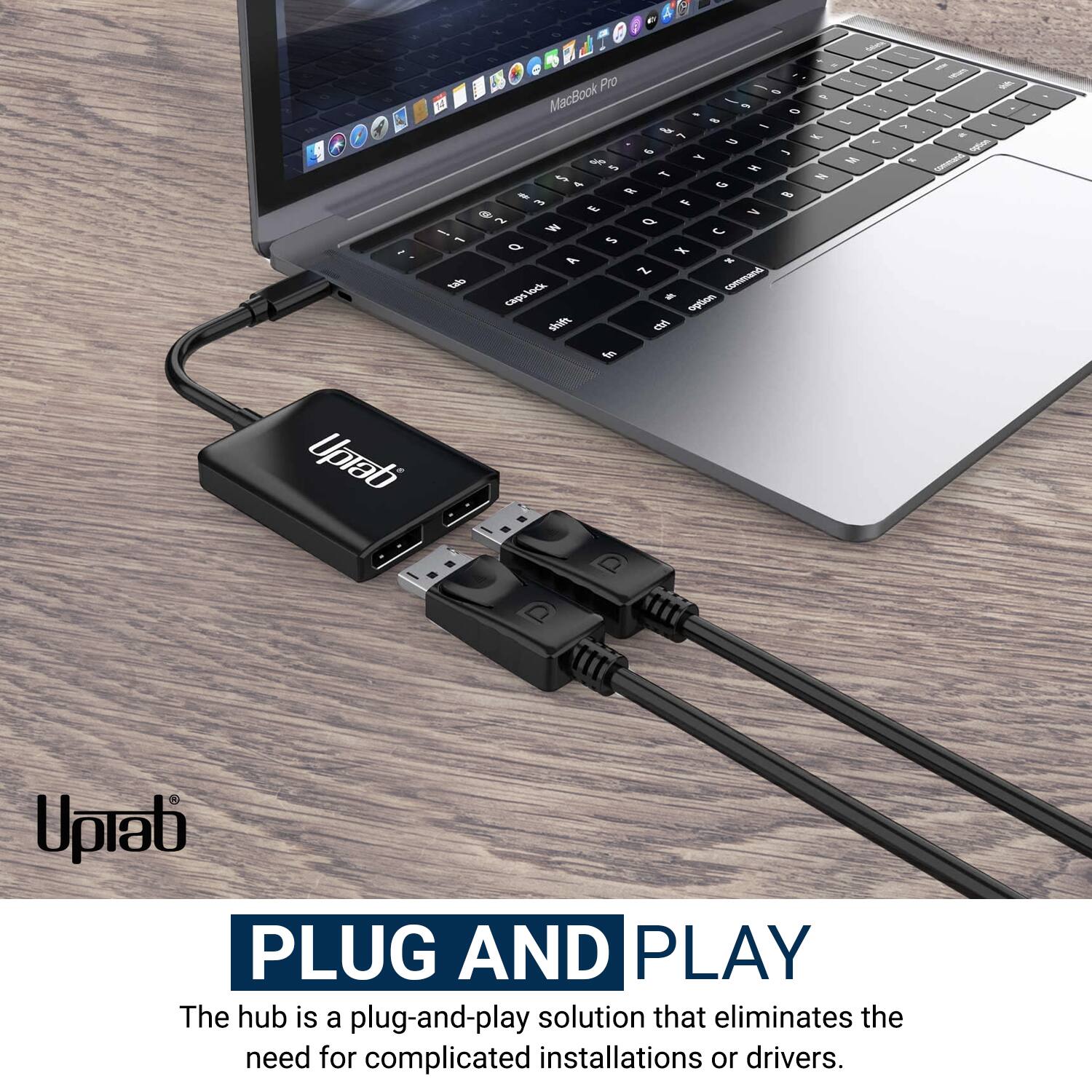 F 2 - Pro - MacBook e - 5 2 . 1 - J - 2 / e - F F N a I - 1 + 5 - d 2 5 - 7 a i W U - a d d , -i f bock CapA d oiom dit d f - / / I - I Uprati Uprati PLUG AND PLAY The hub is a plug-and-play solution that eliminates the need for complicated installations or drivers.