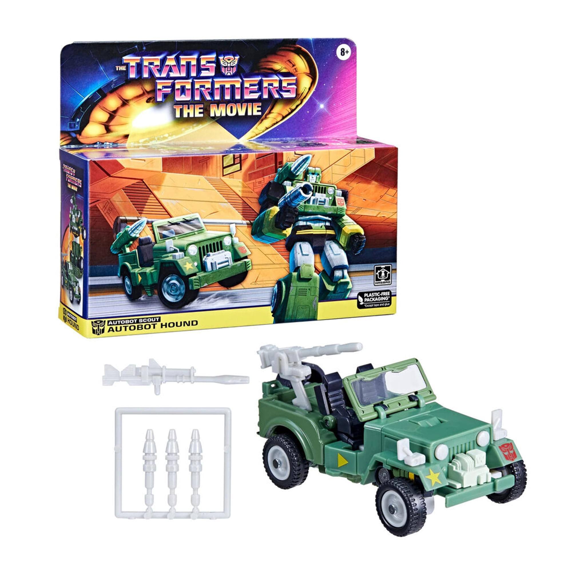 8+ THE TRANSFORMERS THE MOVIE PAU PLASTIC-PSE PACKAGING AUTOBOT SCOUT AUTOBOT HOUND