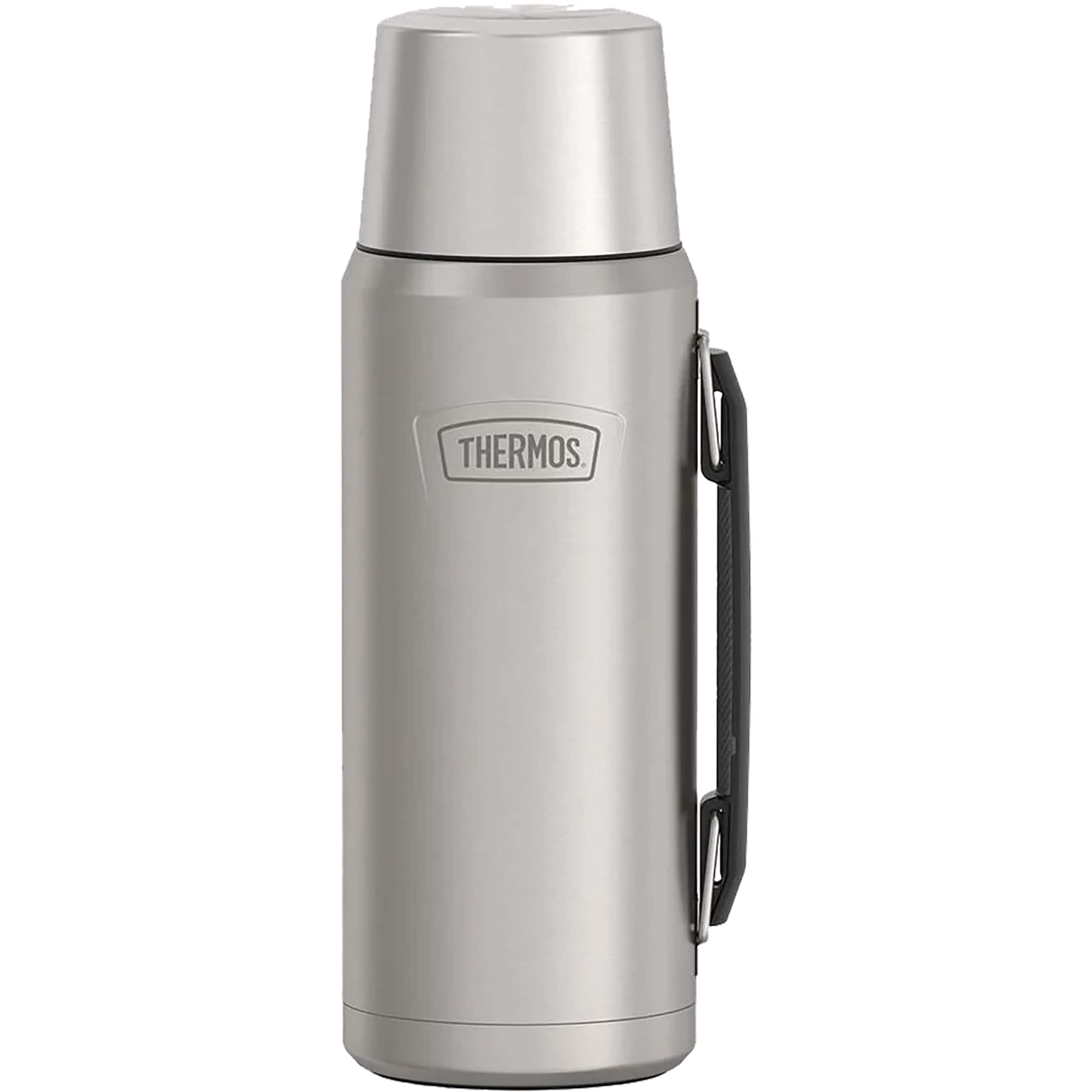 Thermos - 40 oz Icon Stainless Steel Beverage Bottle - Matte Stainless Steel