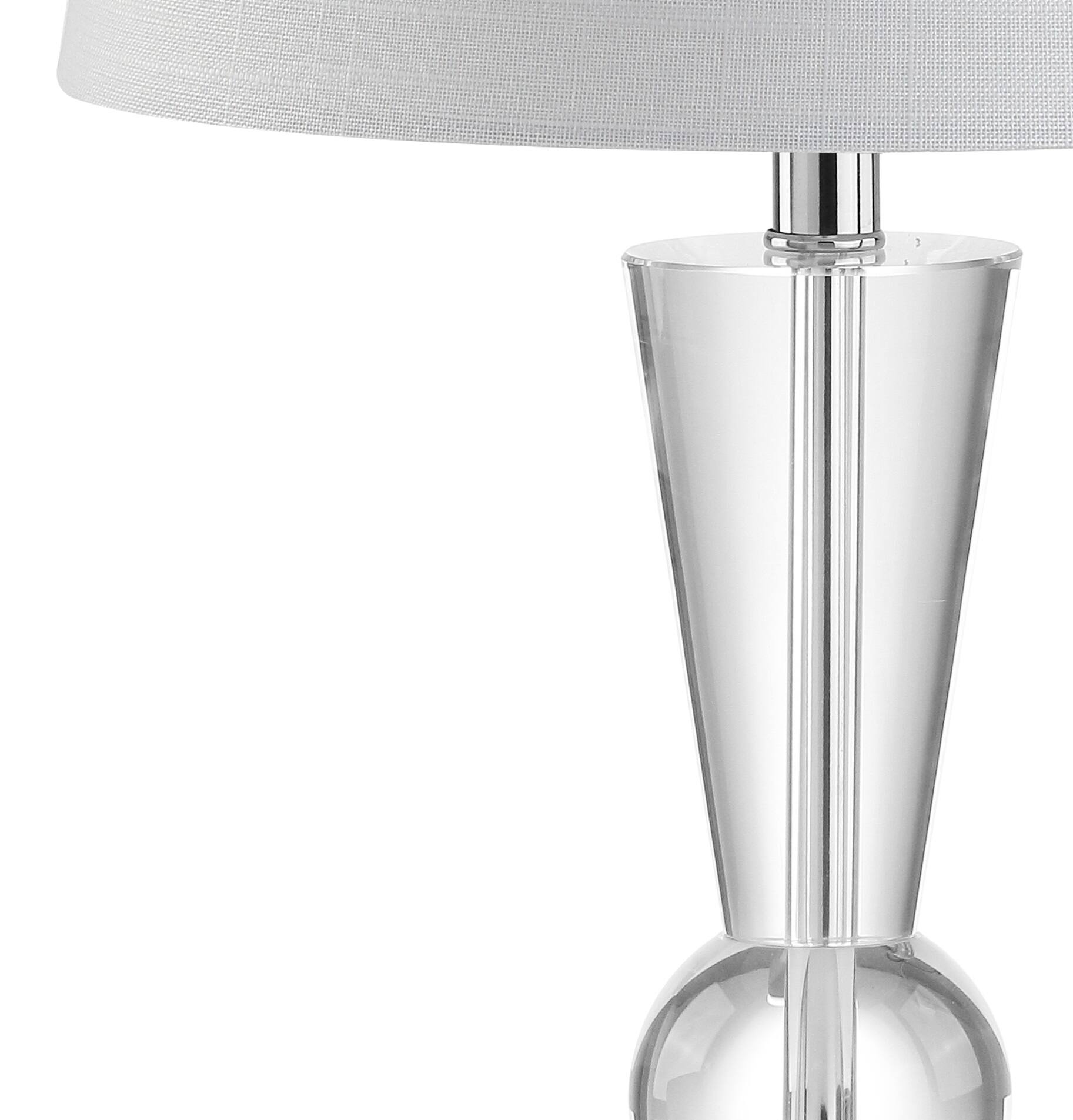 Alt View 6. Jonathan Y - Wynne 22" Crystal LED Table Lamp, Clear - Clear.