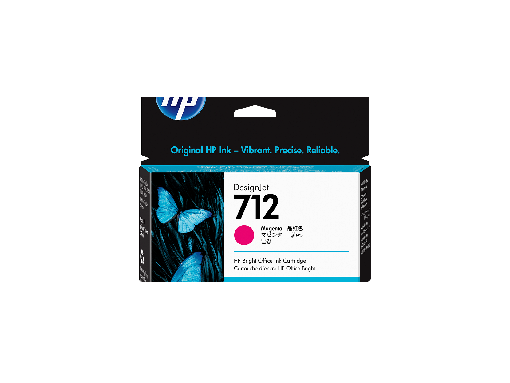 Original HP Ink – Vibrant. Precise. Reliable.

DesignJet 712 Magenta

HP Bright Office Ink Cartridge
Cartouche d'encre HP Office Bright
