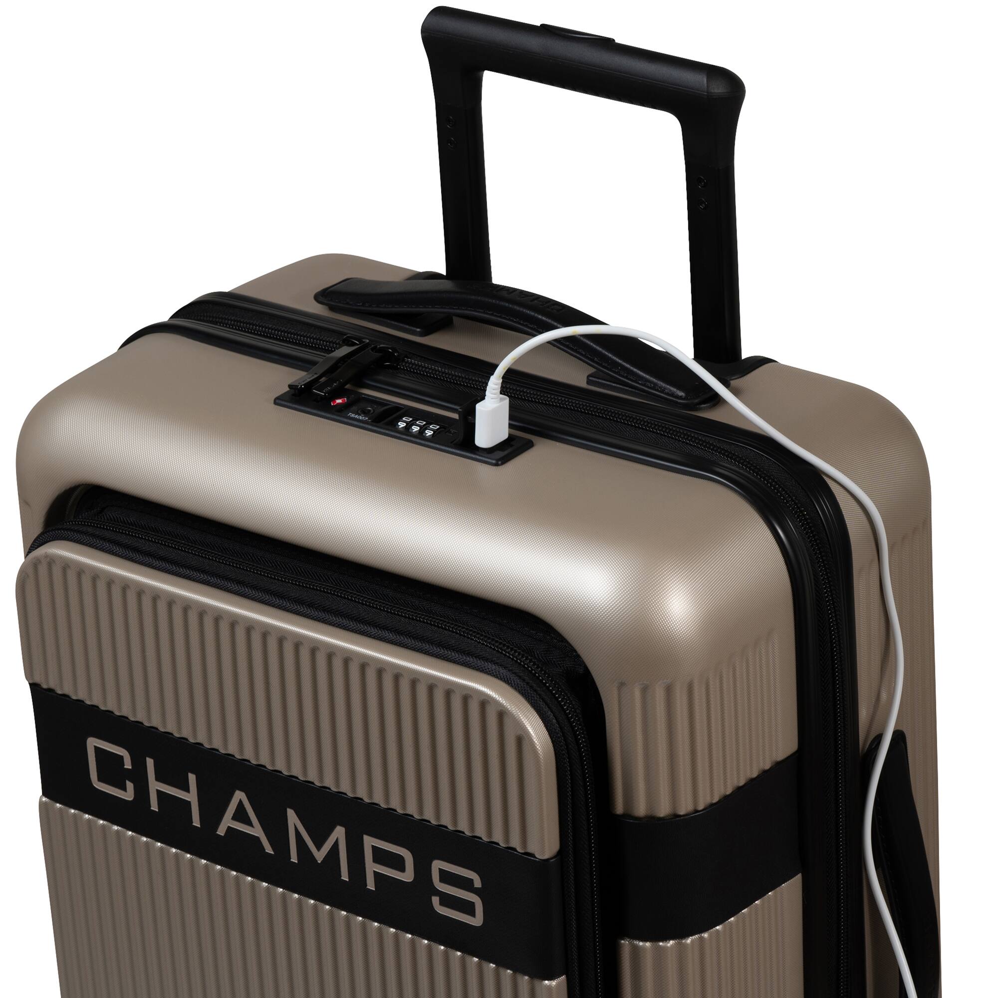 Left. Champs - Onyx II 3-Piece Luggage Set - Sand.