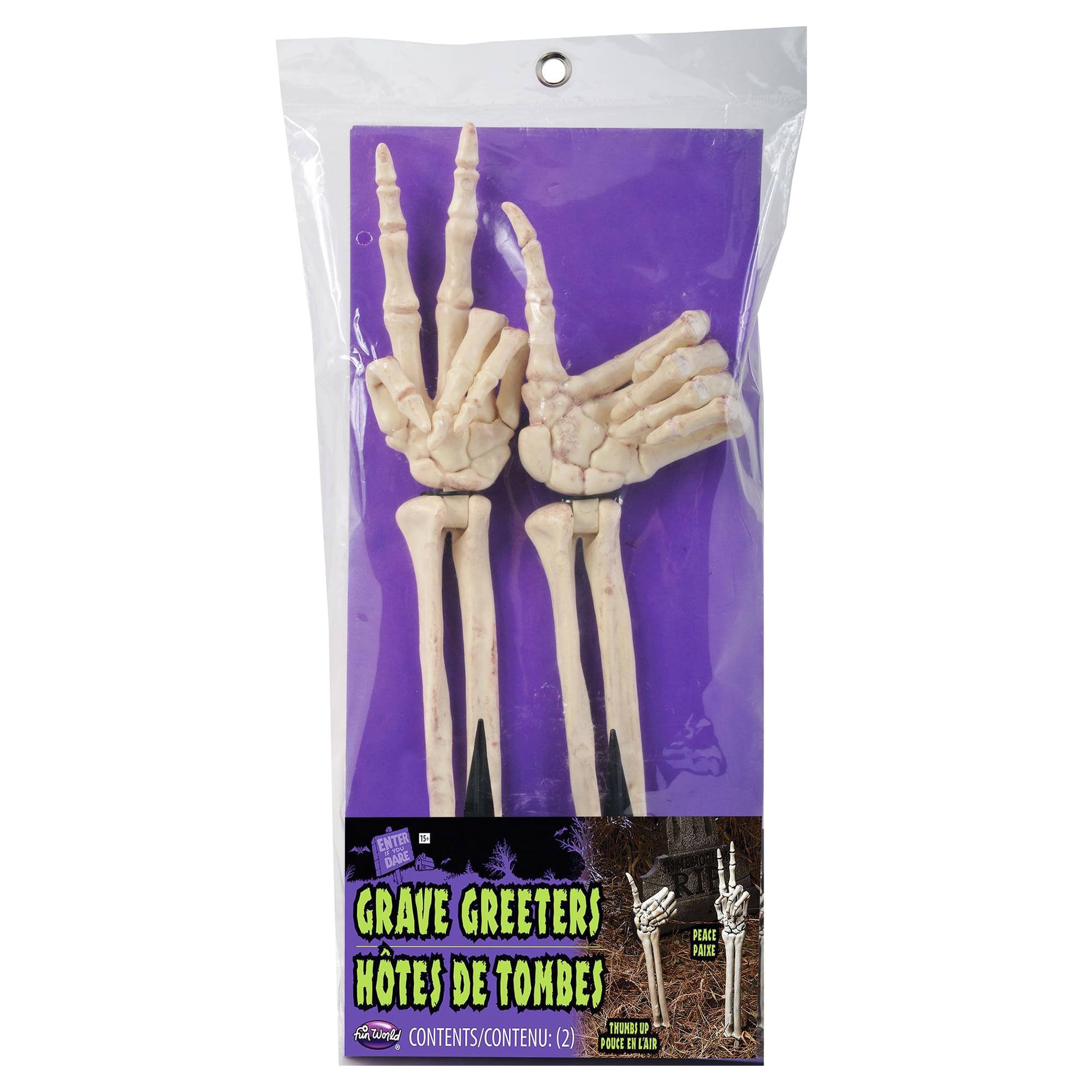 ENTER 1 DARE GRAVE GREETERS HTES DE TOMBES e THOMBS D 1 Wmld CONTENTS/CONTENU: (2) POOCE a LAR PEACE PACIE

GRAVE GREETERS
HTES DE TOMBE

CONTENTS/CONTENU: (2) POOCE a LAR PEACE PACIE