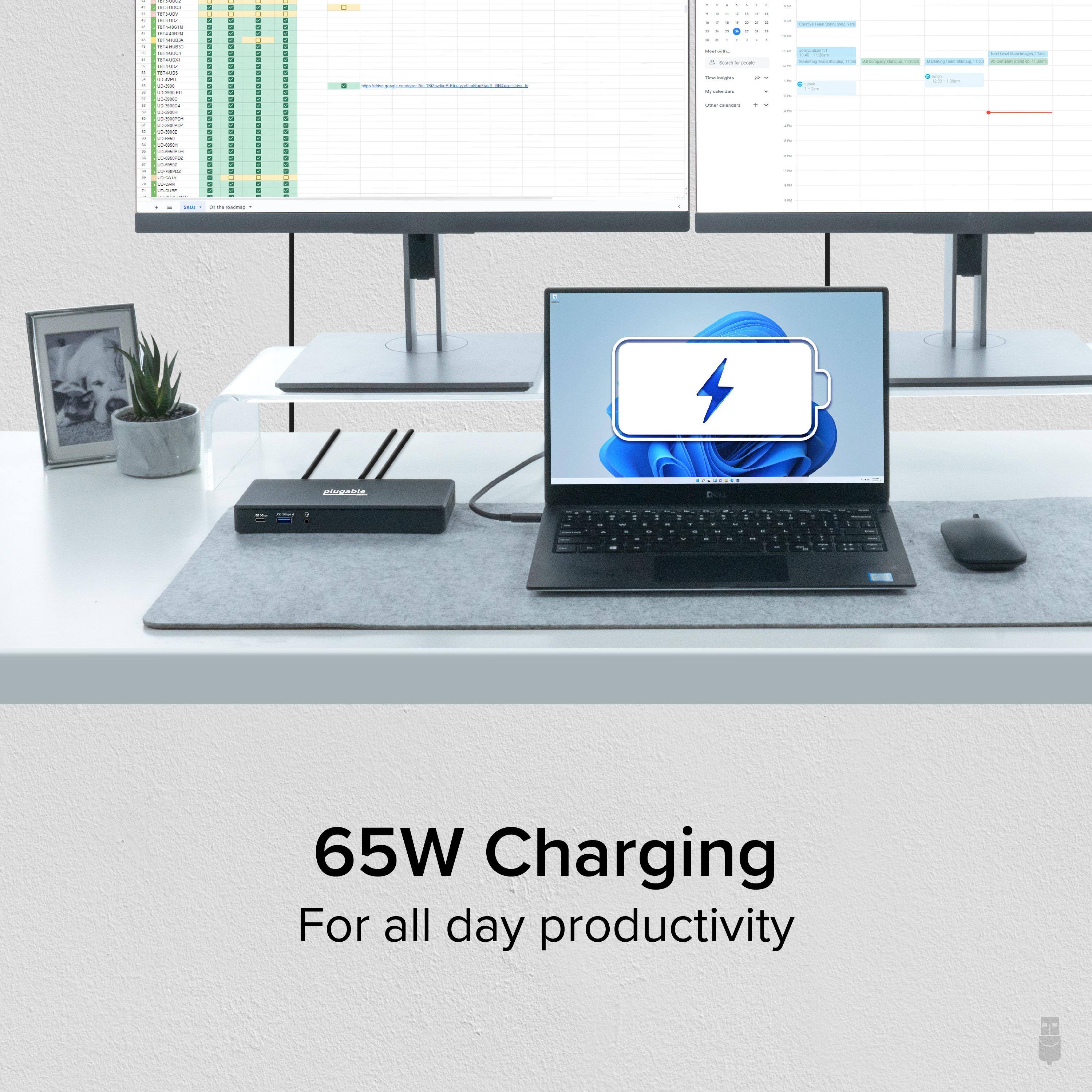 65W Charging
For all day productivity