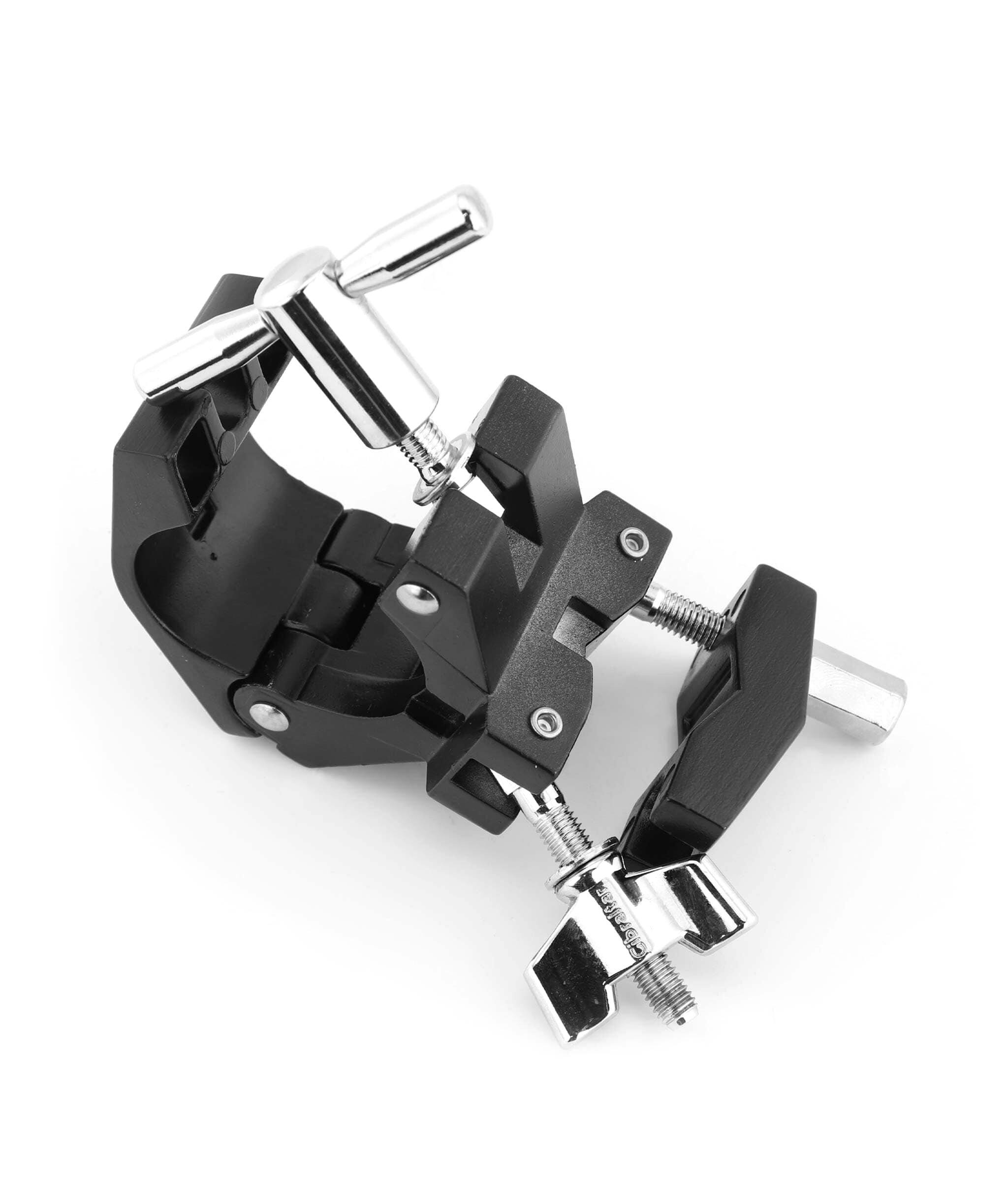 Angle. Gibraltar Hardware - Road Series Multi Clamp , Mounts Drums, Cymbals and Accessories to any 1.5" Rack Bars, Heavy Duty and Easy Install.