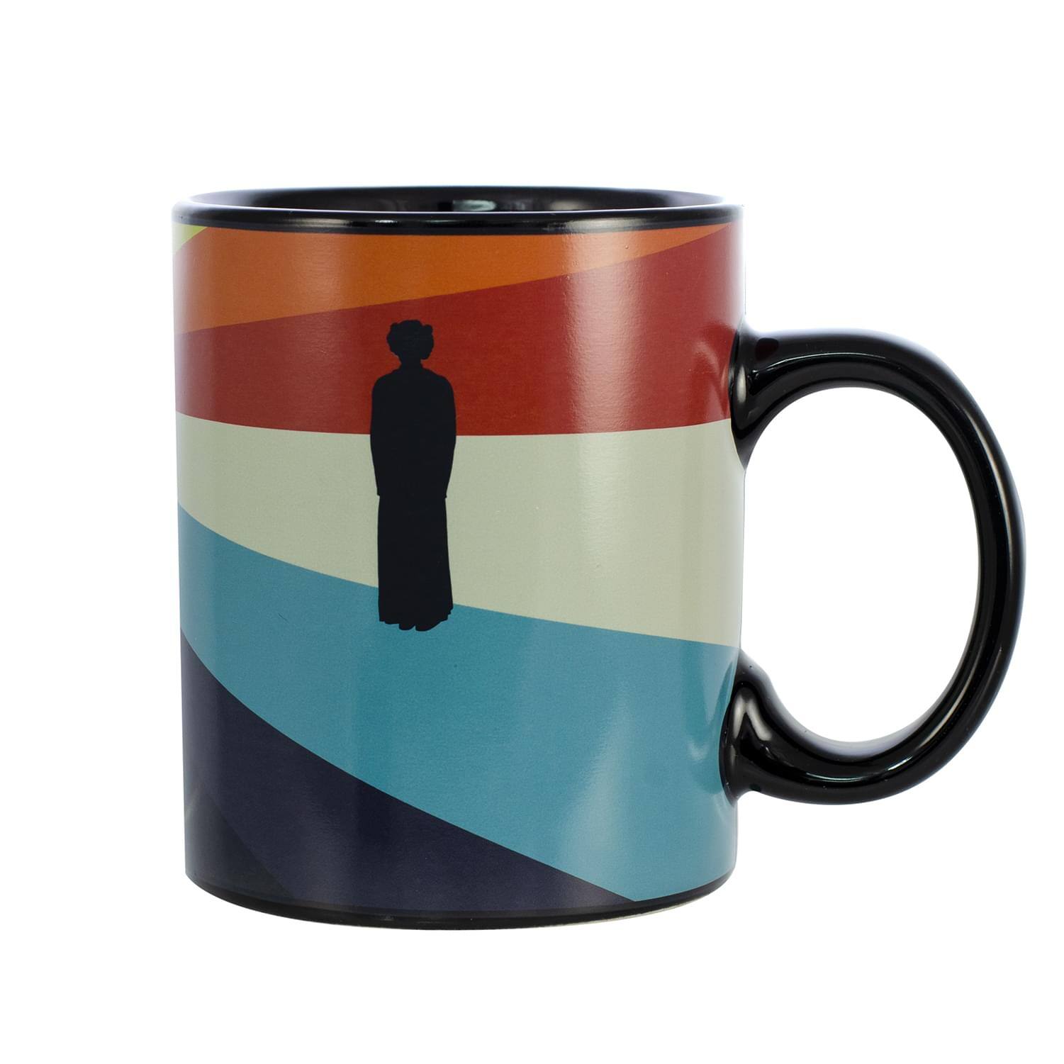 Alt View 10. Star Wars - Star Wars R2-D2 Heat Reveal Leia 11oz Ceramic Coffee Mug - Black.