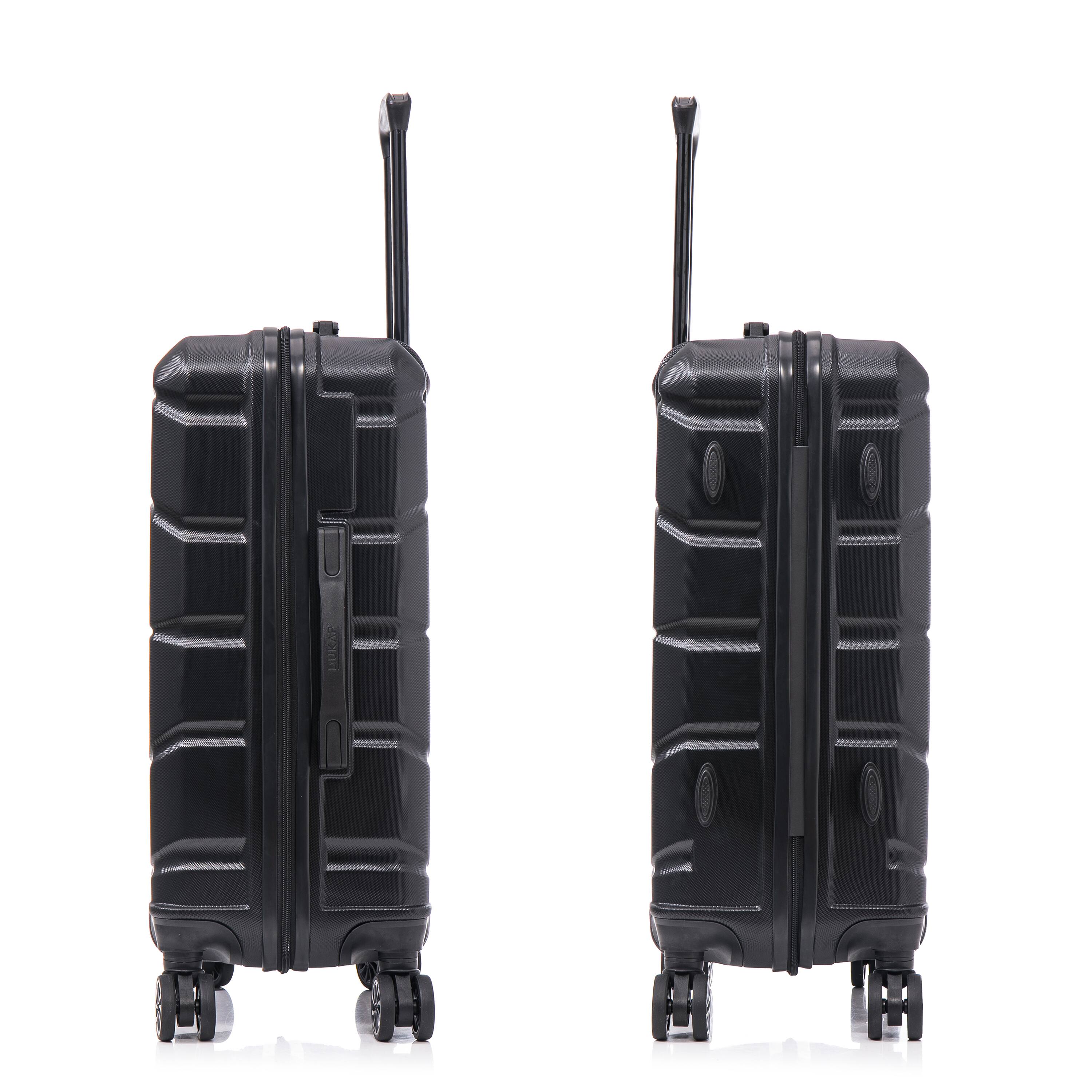 Alt View 1. DUKAP - Sense Lightweight Hardside Spinner Luggage 28" - BLACK.